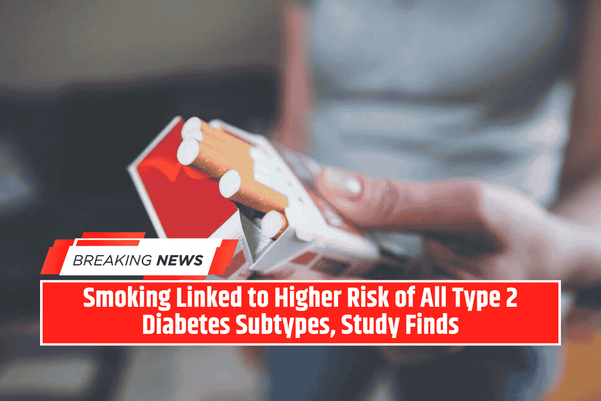 Smoking Linked to Higher Risk of All Type 2 Diabetes Subtypes, Study Finds